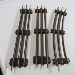 Pre-WWII 1930s Lionel Train Track #14 (3) pieces METAL railroad